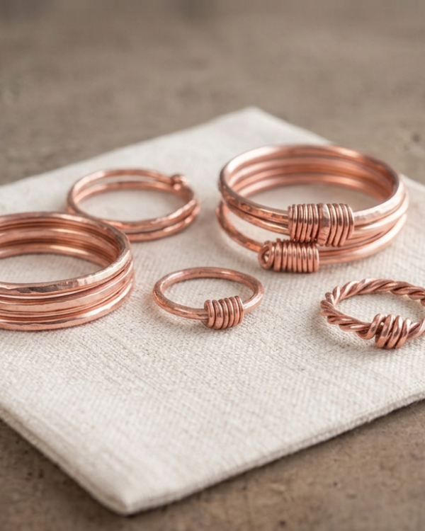 Hand-Forged Copper Ring